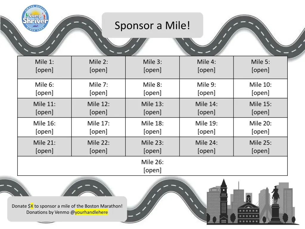 sponsor a mile 4