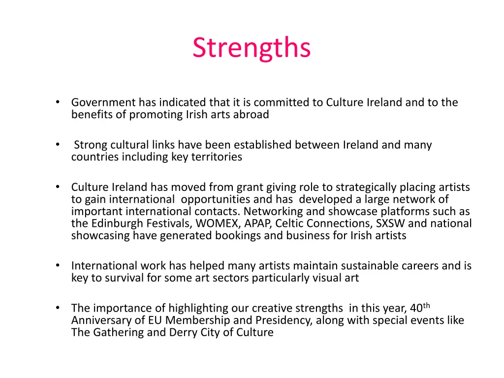 strengths