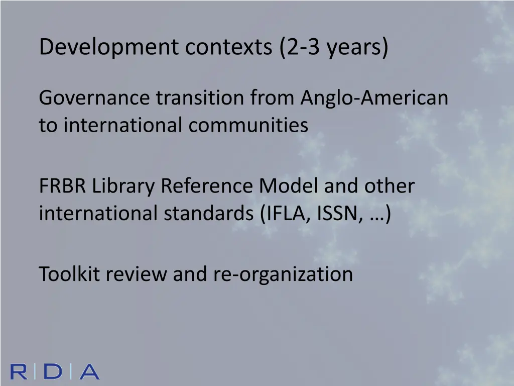development contexts 2 3 years