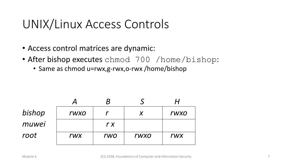 unix linux access controls 1