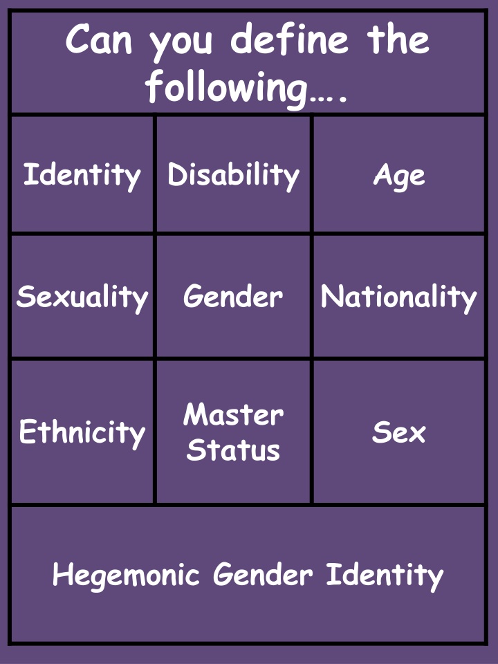 can you define the following