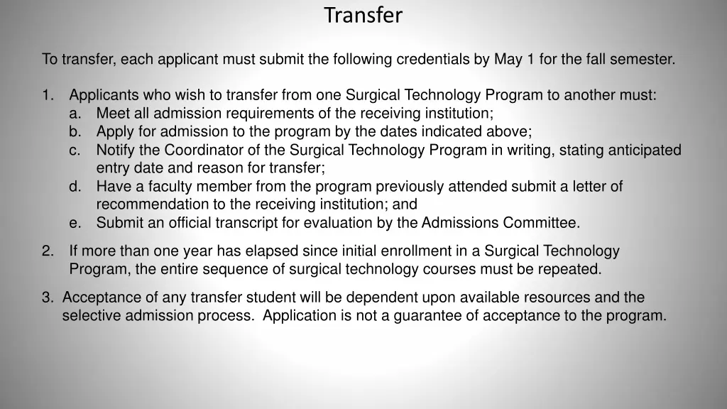 transfer