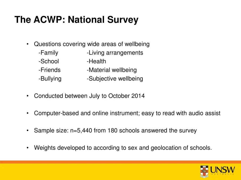 the acwp national survey