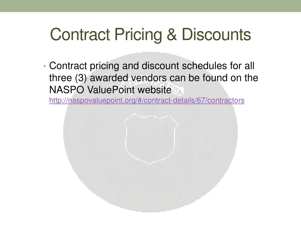 contract pricing discounts