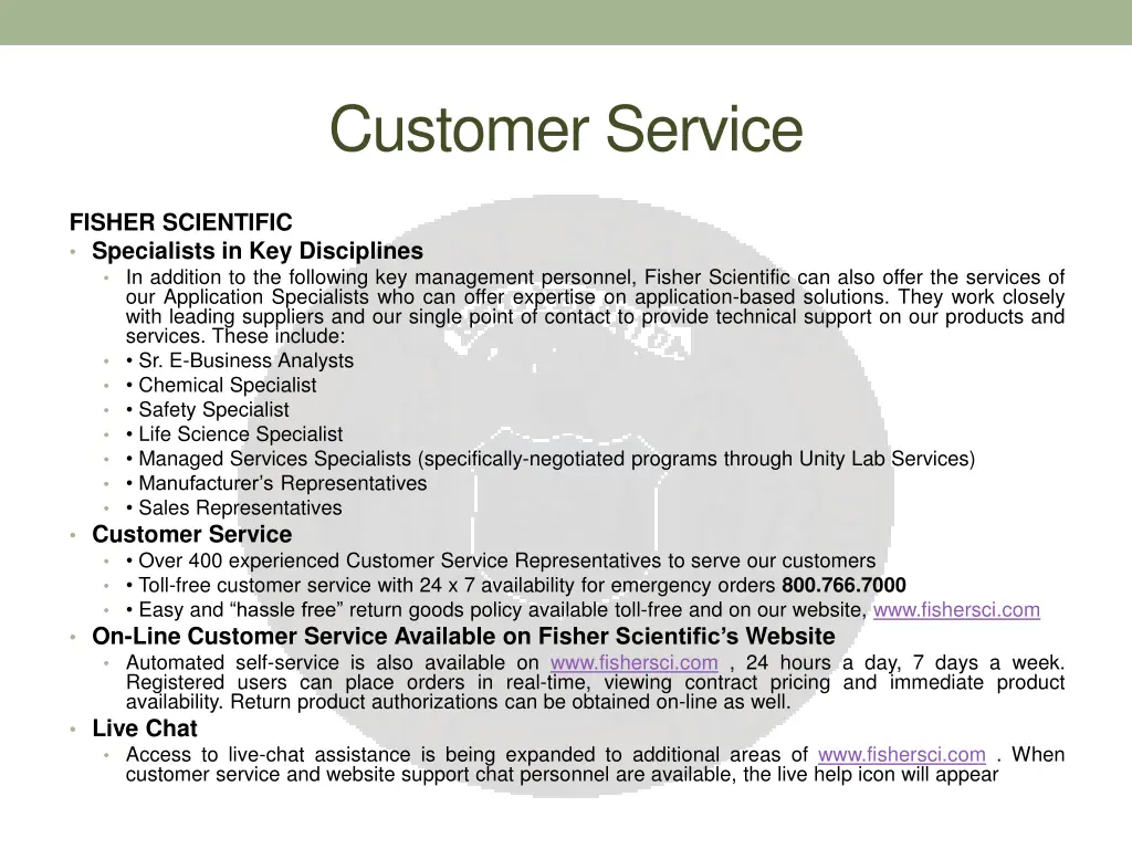 customer service