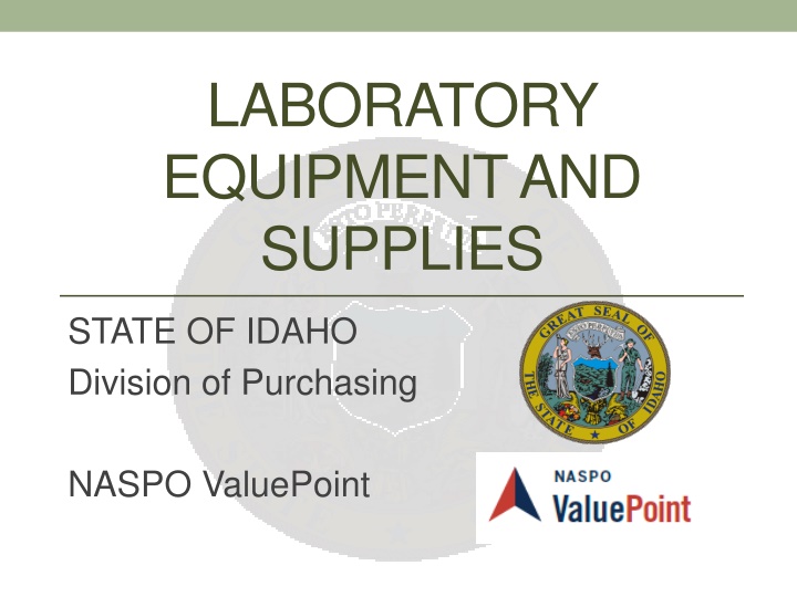 laboratory equipment and supplies