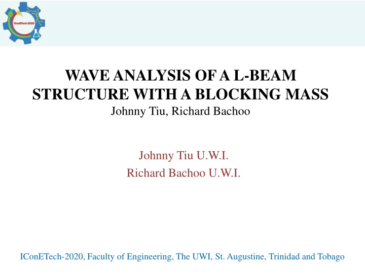 wave analysis of a l beam structure with