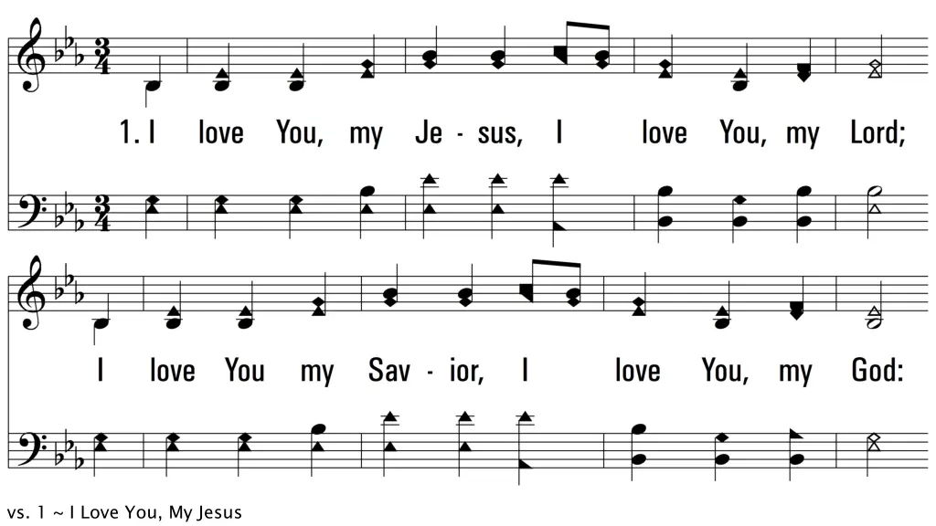vs 1 i love you my jesus