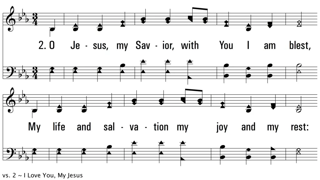 vs 2 i love you my jesus
