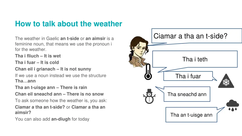 how to talk about the weather