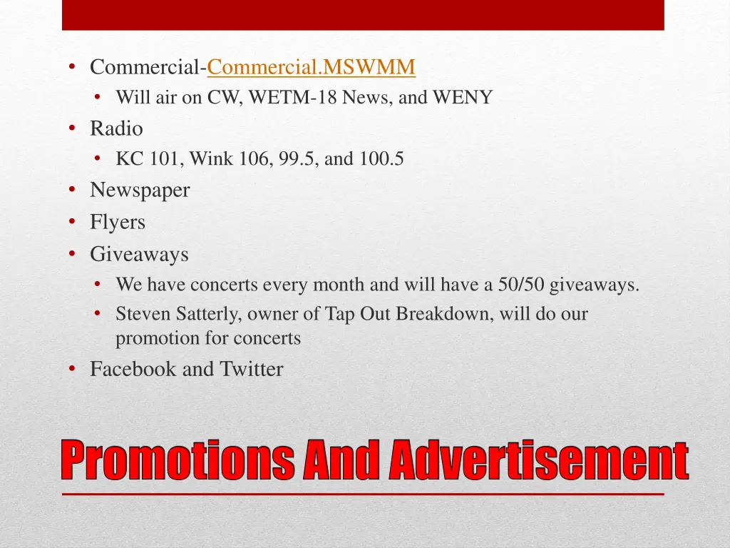 commercial commercial mswmm will air on cw wetm
