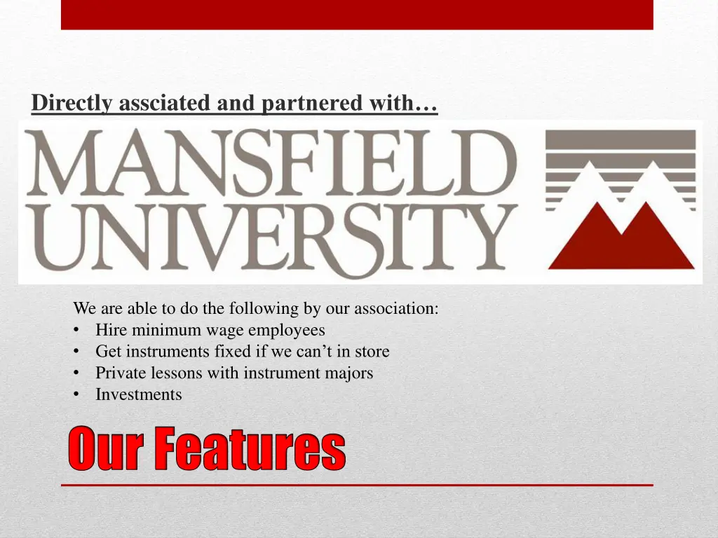 directly assciated and partnered with