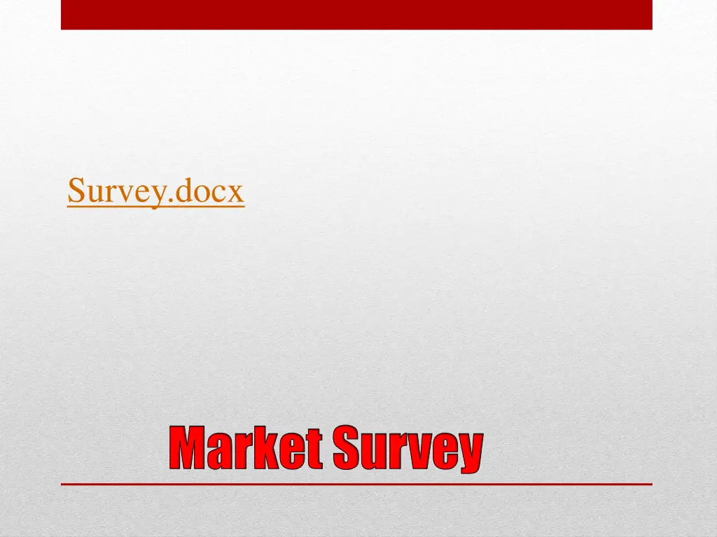 survey docx