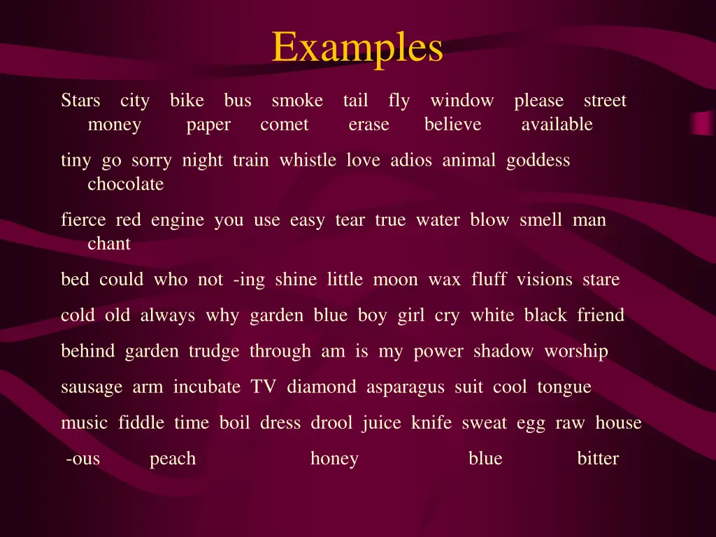 examples