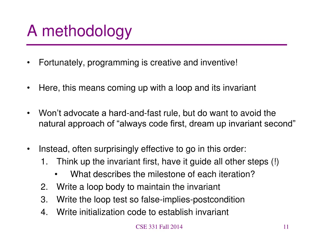 a methodology