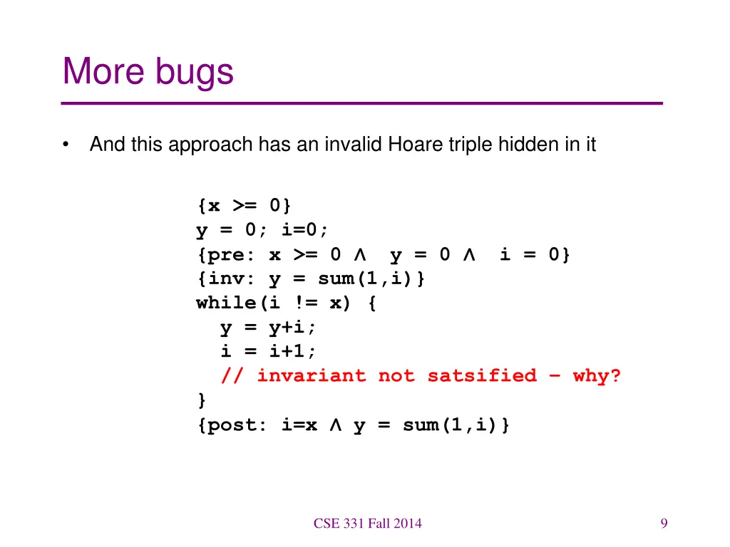 more bugs