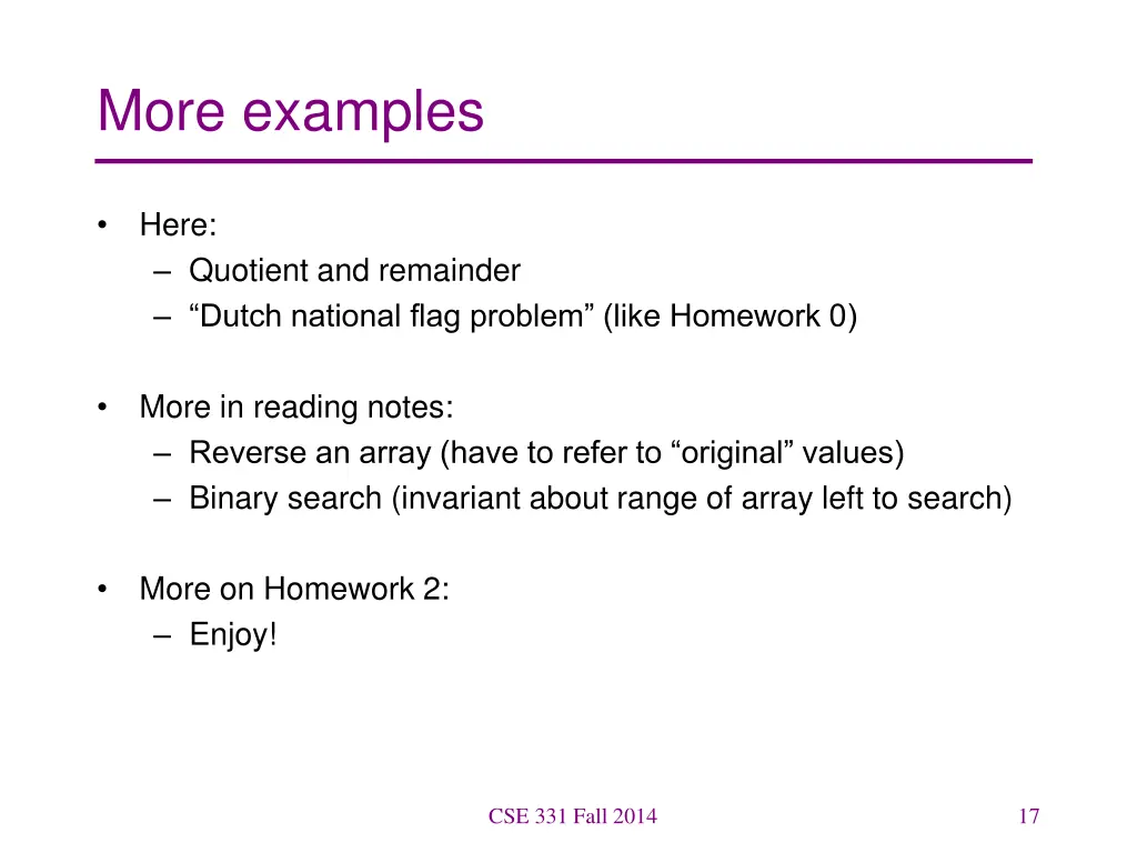 more examples