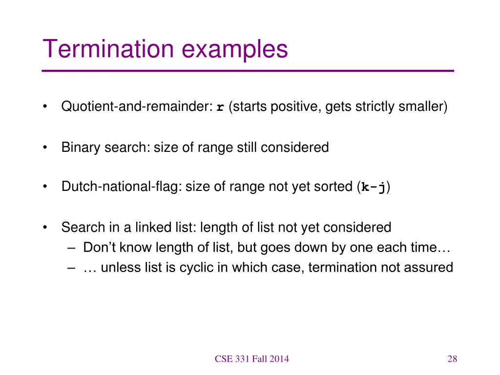 termination examples