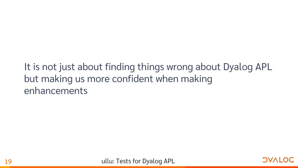 it is not just about finding things wrong about