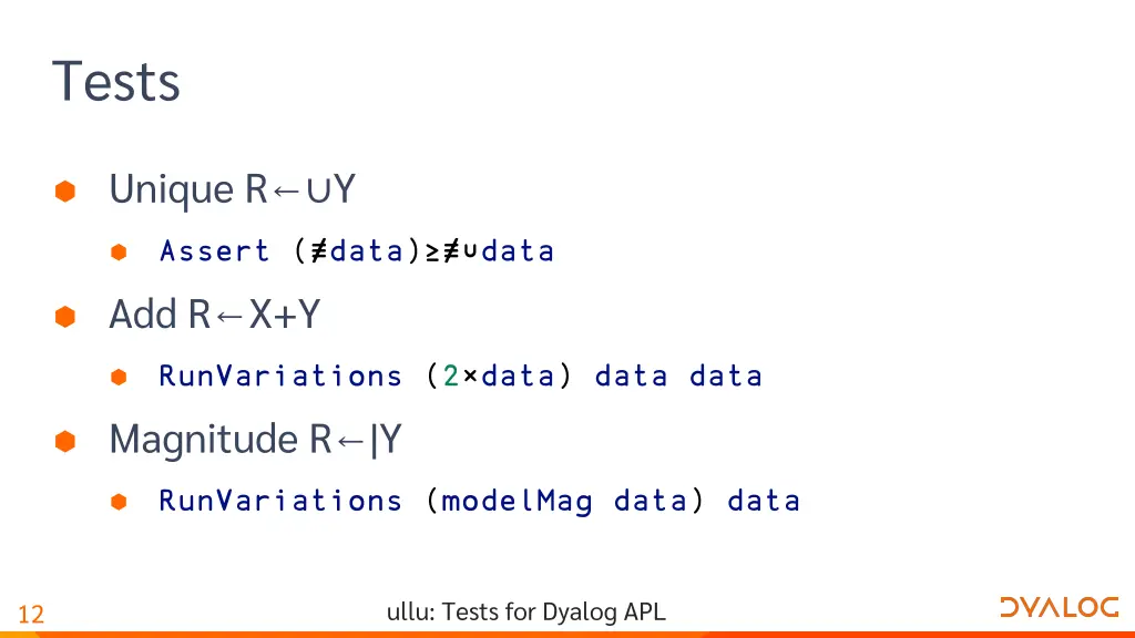tests