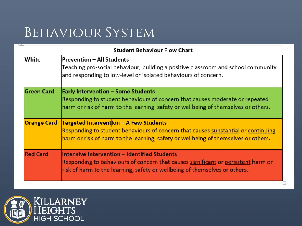 behaviour system 1