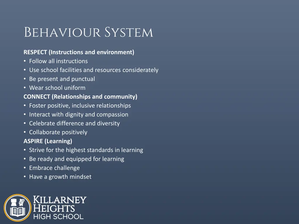 behaviour system