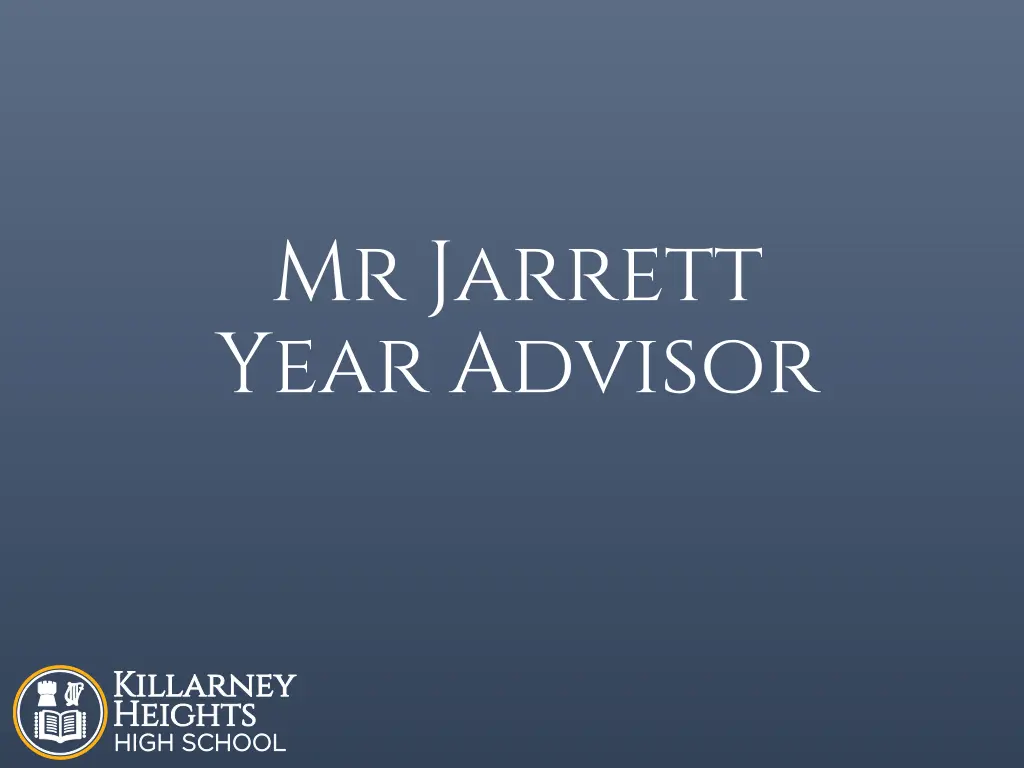 mr jarrett year advisor