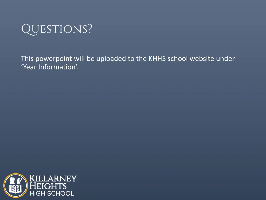 questions