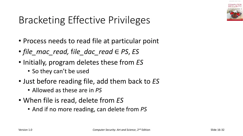 bracketing effective privileges