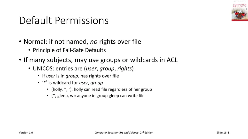 default permissions