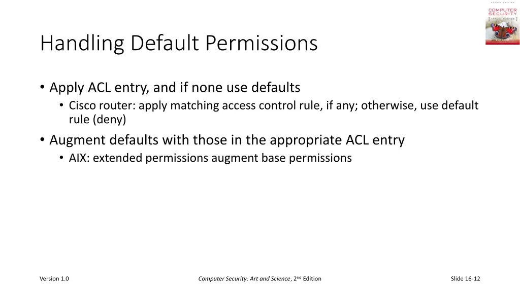 handling default permissions