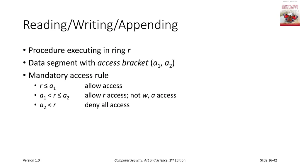 reading writing appending