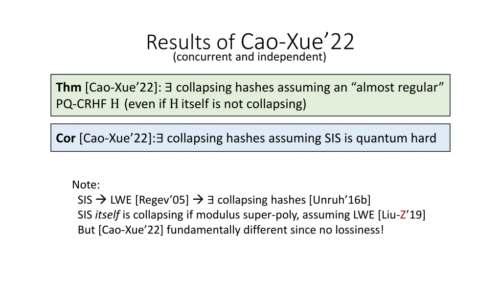 results of cao xue 22 concurrent and independent