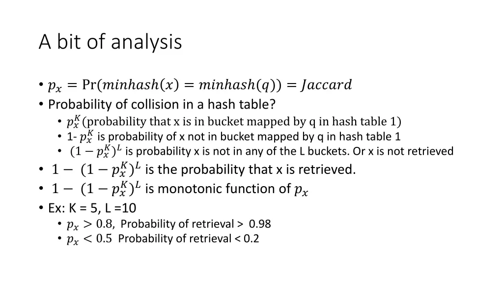 a bit of analysis