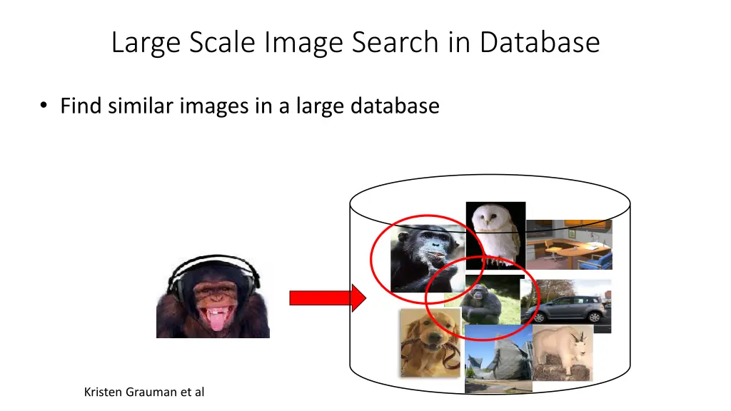 large scale image search in database