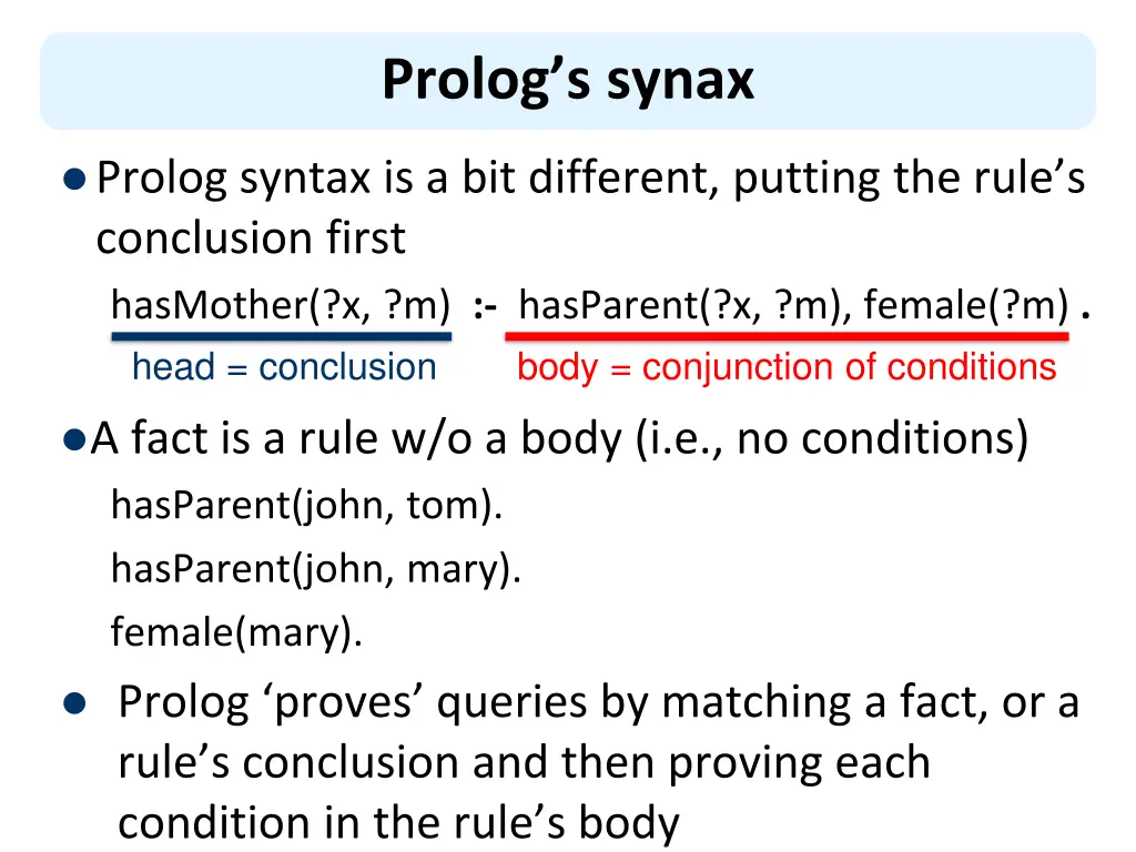 prolog s synax