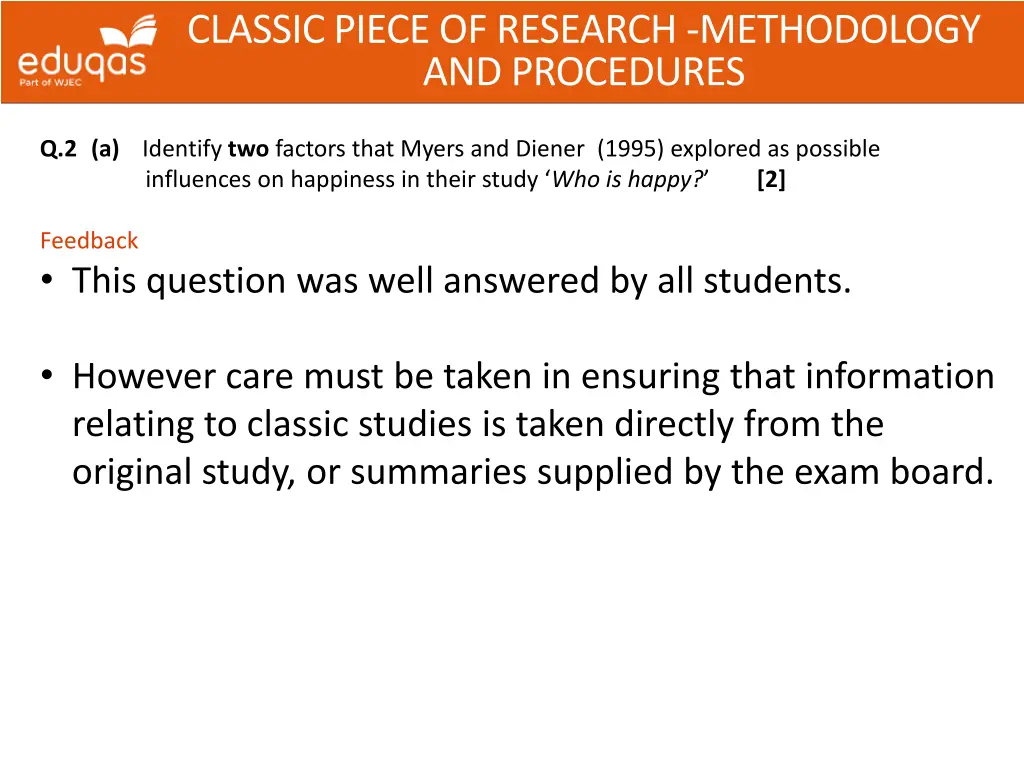 classic piece of research methodology