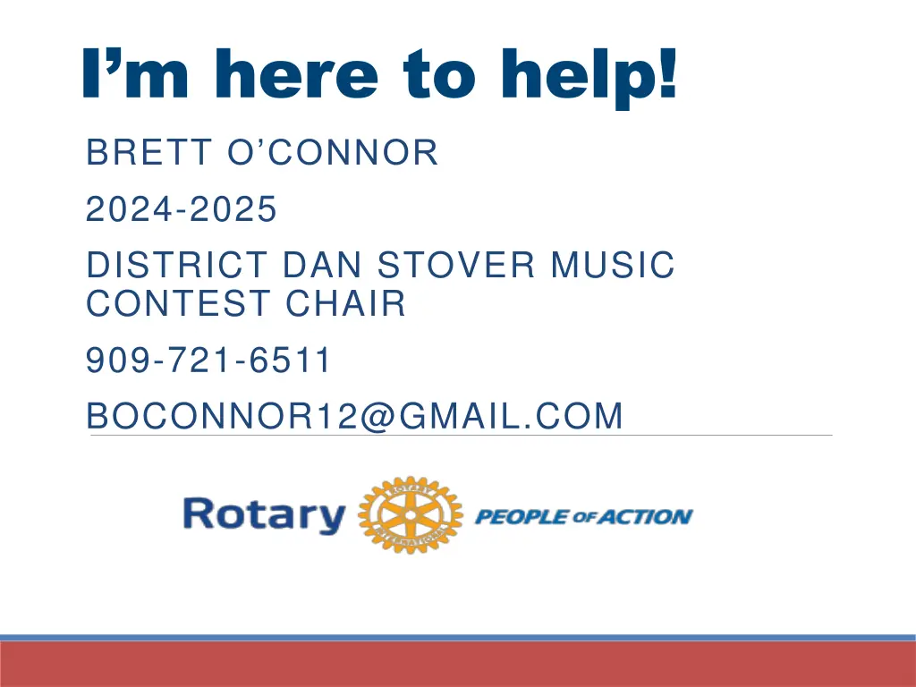 i m here to help brett o connor 2024 2025