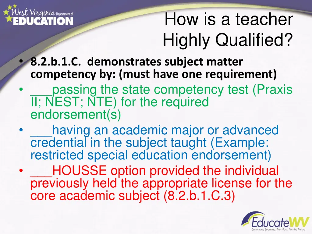 how is a teacher highly qualified