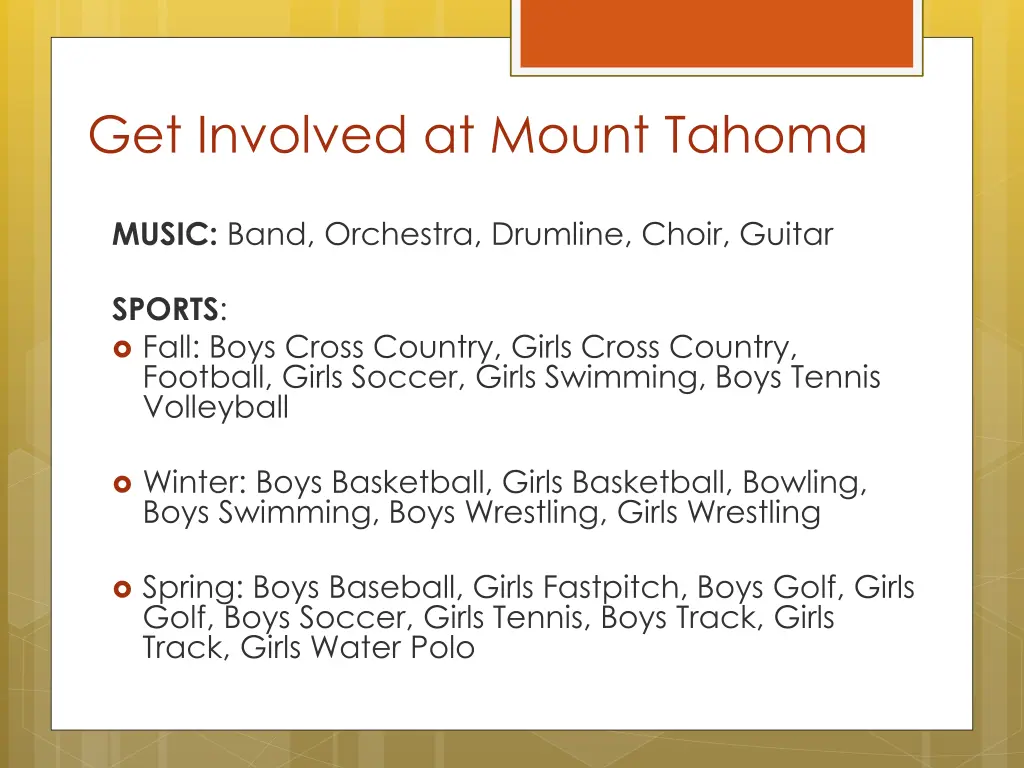 get involved at mount tahoma