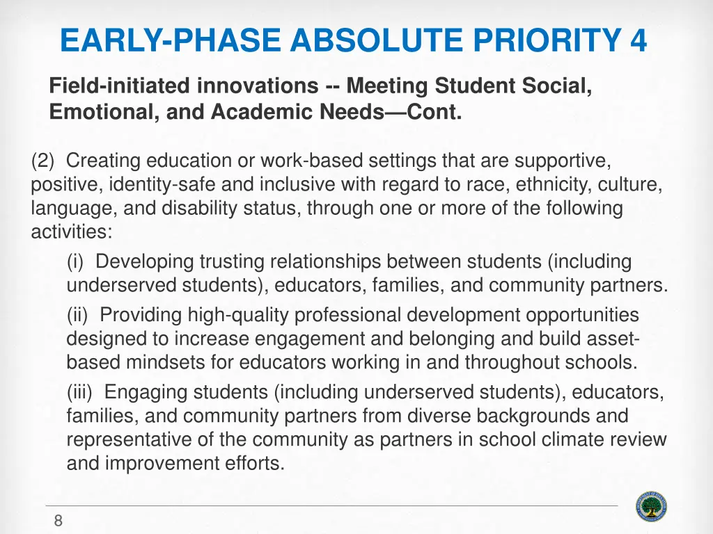 early phase absolute priority 4 2