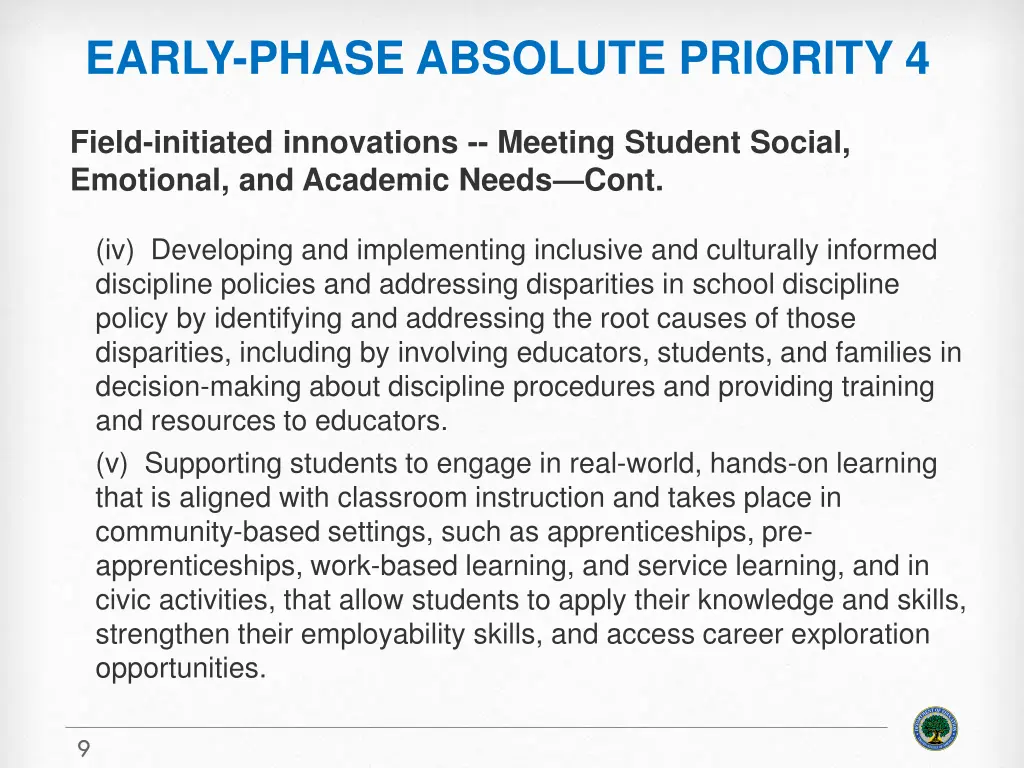 early phase absolute priority 4 3