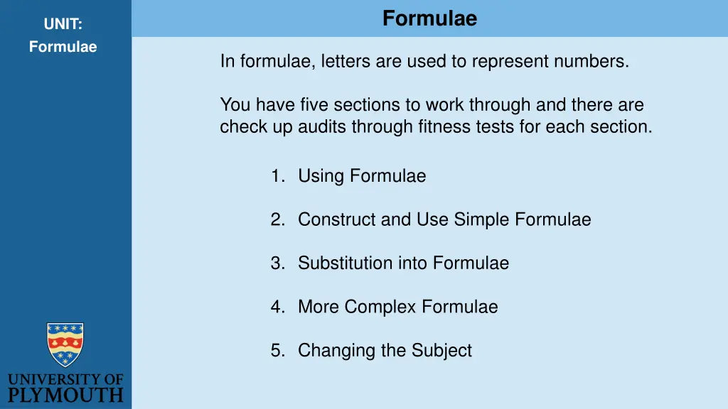 formulae