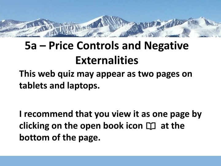 5a price controls and negative externalities this