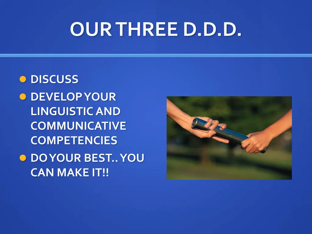 our three d d d