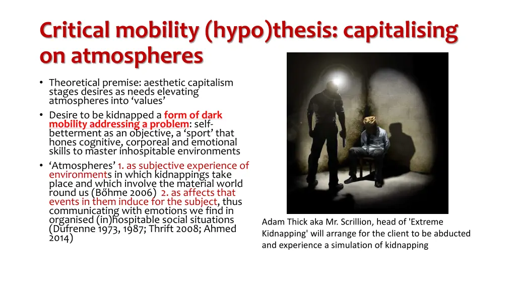 critical mobility hypo thesis capitalising