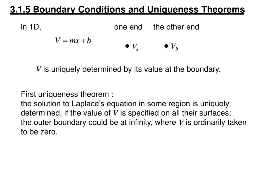 3 1 5 boundary conditions and uniqueness theorems