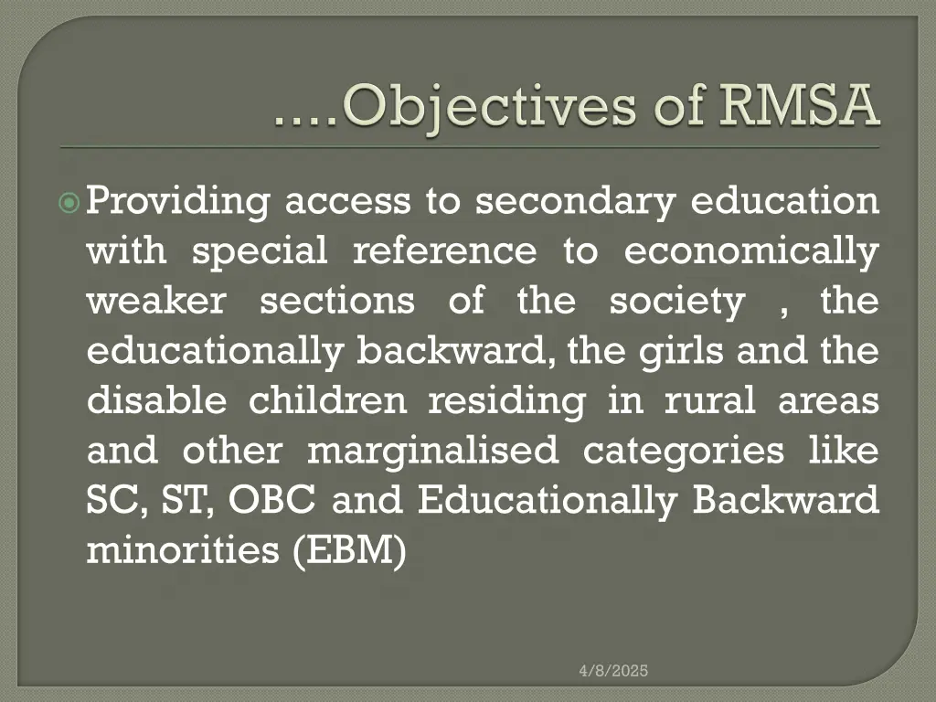 providing access to secondary education with