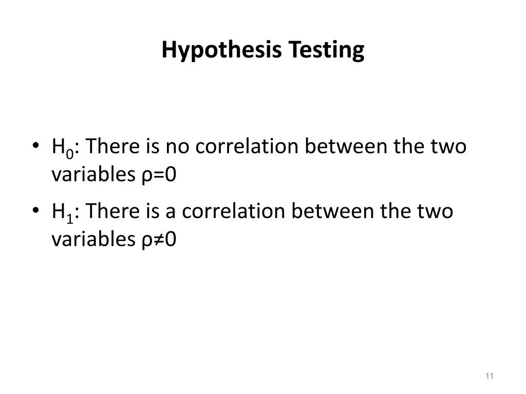 hypothesis testing