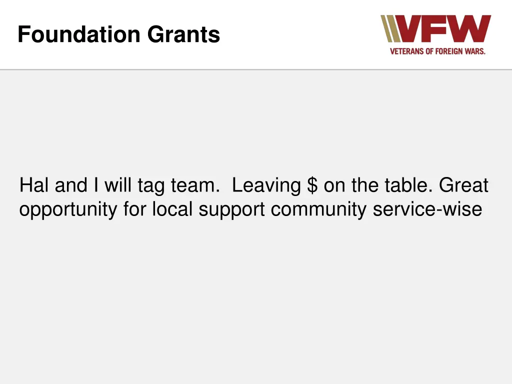 foundation grants